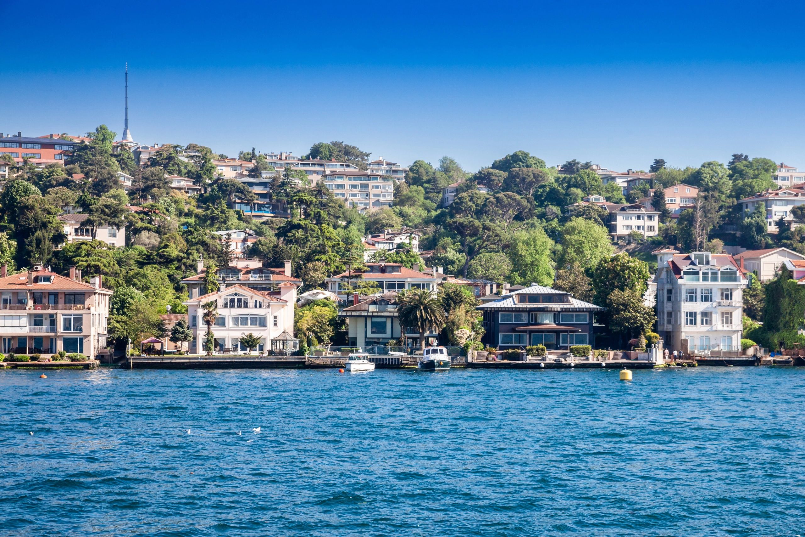 Bodrum'da lüks bir villa görüntüsü